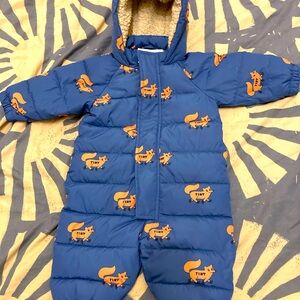 Tiny Cottons puffer snowsuit 6mo